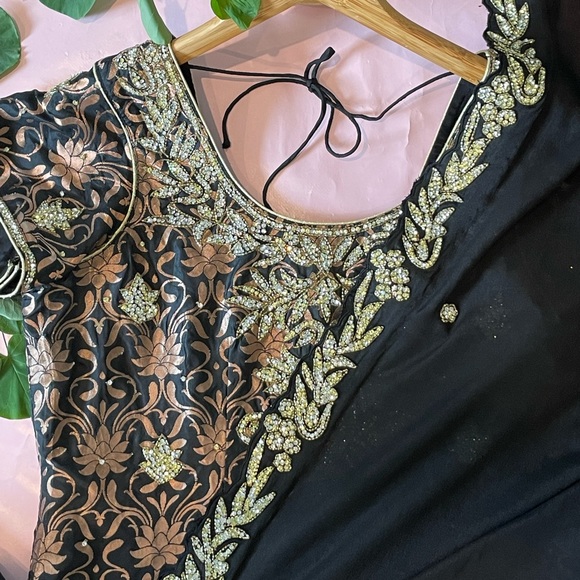 Other - Copper and black Indian suit salwar kameez brocade suit Punjabi Pakistan